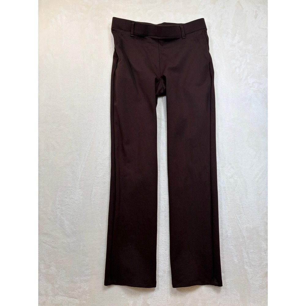 Quince Espresso Ultra-Stretch Ponte Straight Leg Pants Women XS Excellent